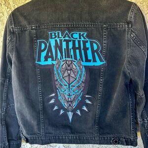 Black Panther Graphic Denim Jacket